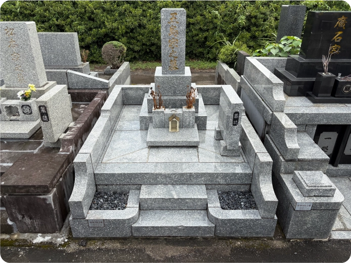 熊本にあるお墓 → 更地化～県外のお寺の納骨堂へ改葬 施工前
