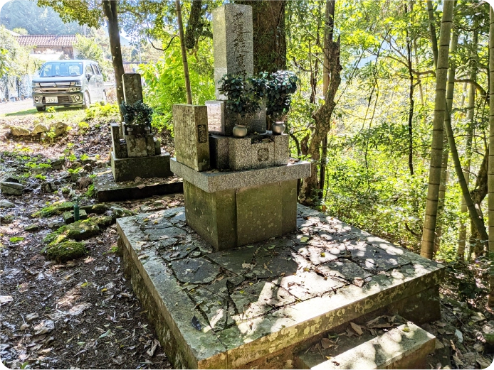 熊本県山江村　墓石本体だけの墓じまい 施工前